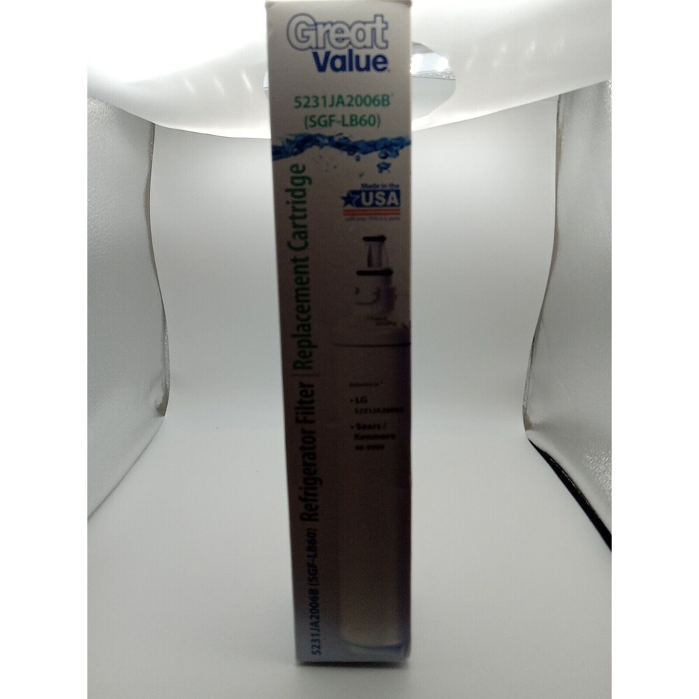 Great Value SGF-LB60 Fridge Water Filter For LG 5231JA20068, Kenmore 46-9990